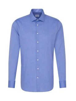 Seidensticker Herren Business Hemd - Slim Fit in blau