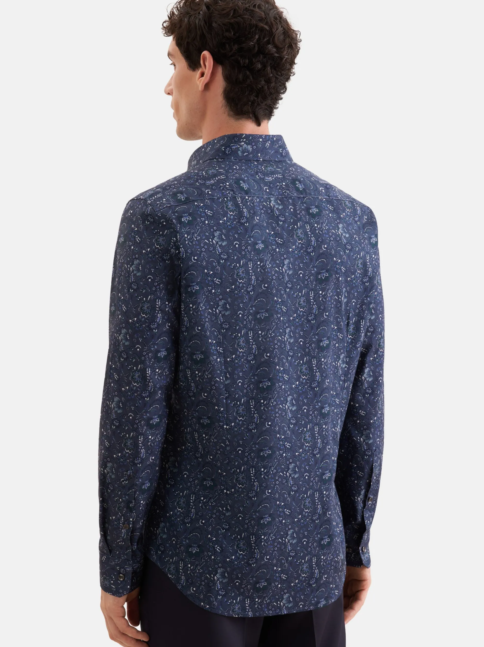 Seidensticker Herren Business Hemd - Shaped Fit in anthrazit blau