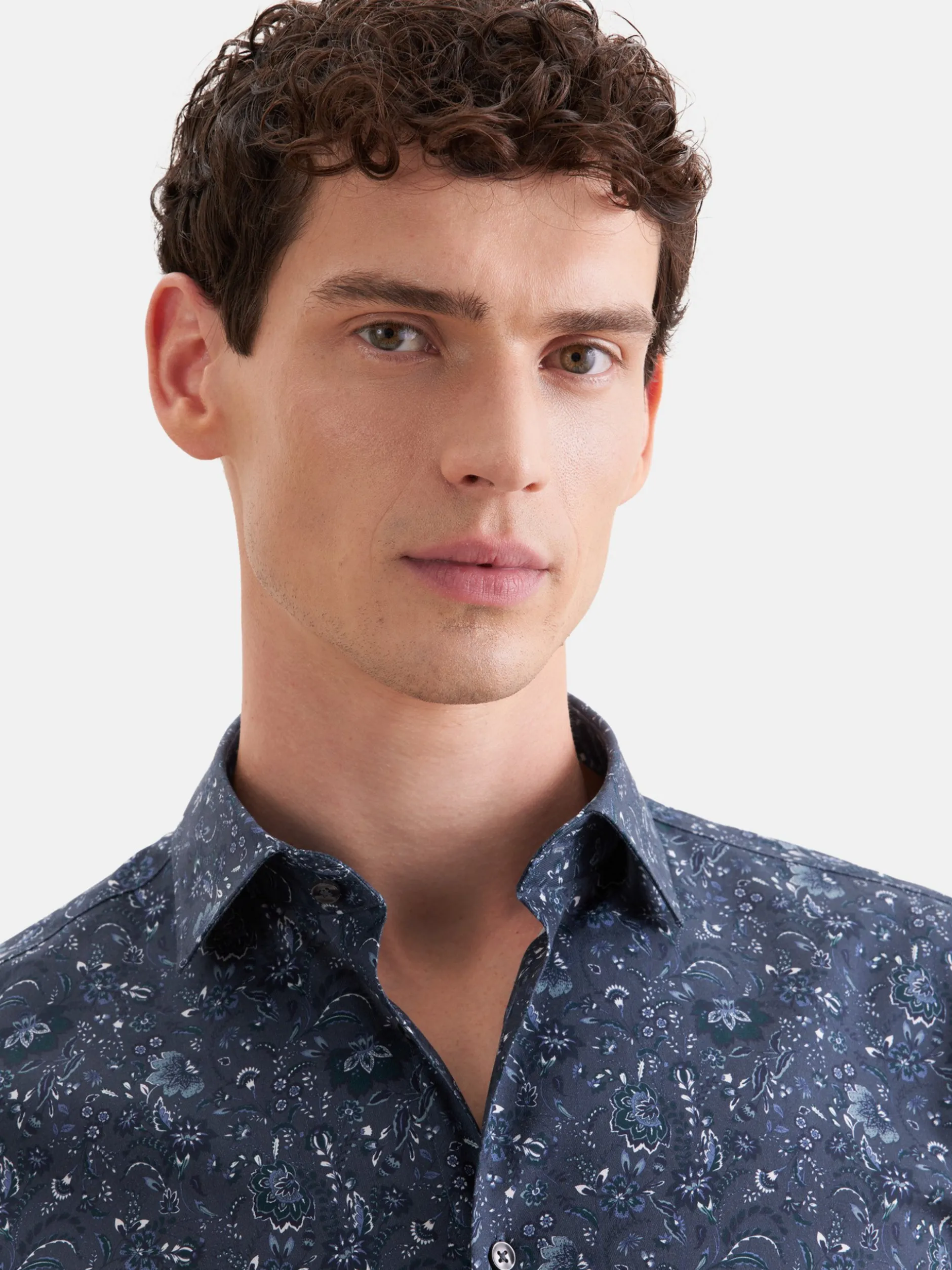 Seidensticker Herren Business Hemd - Shaped Fit in anthrazit blau
