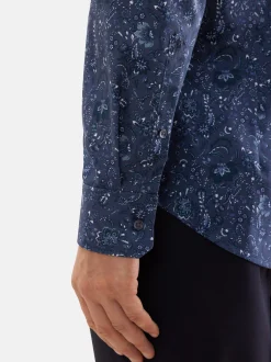 Seidensticker Herren Business Hemd - Shaped Fit in anthrazit blau