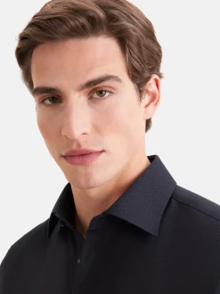 Seidensticker Herren Business Hemd - Shaped Fit in schwarz