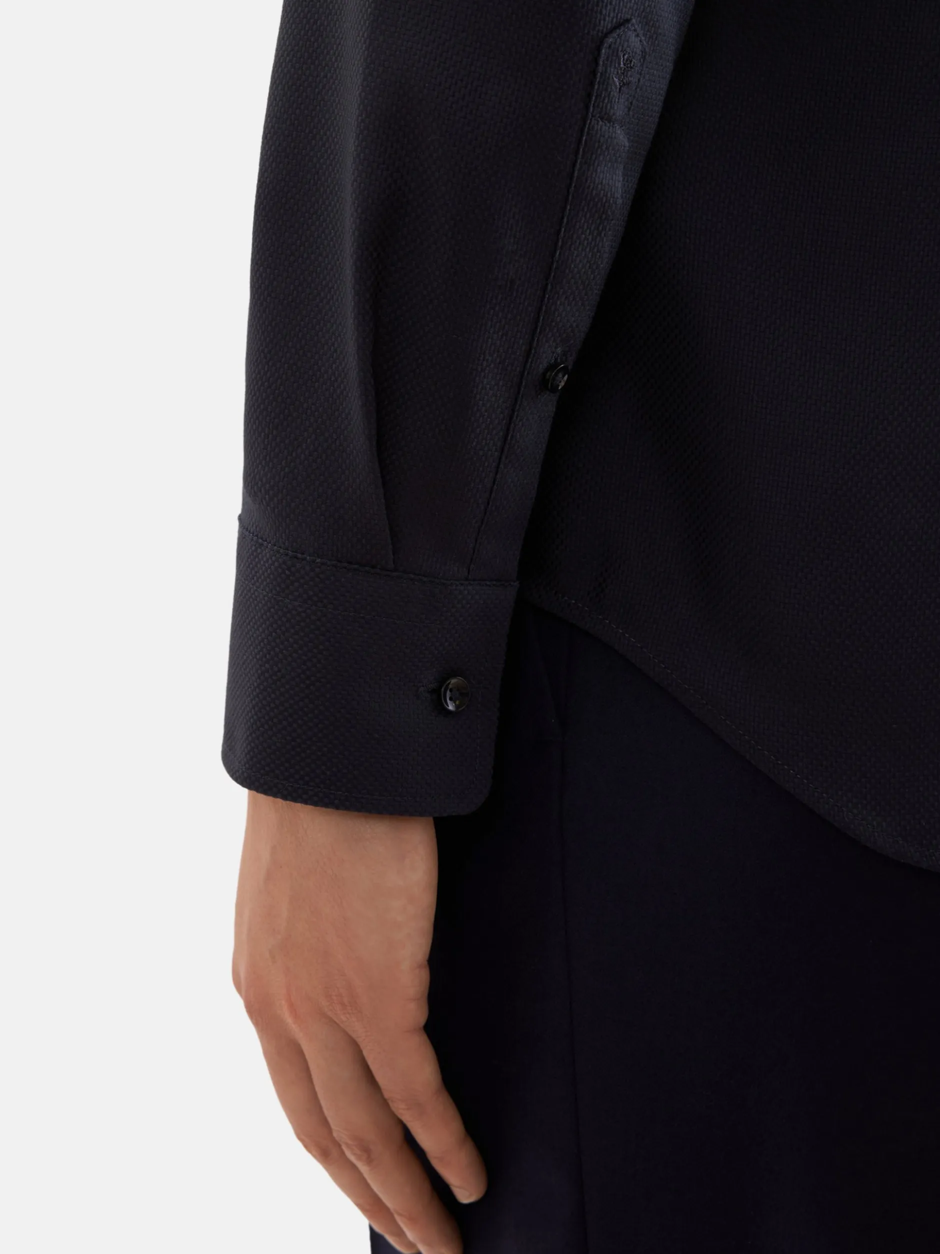 Seidensticker Herren Business Hemd - Shaped Fit in schwarz