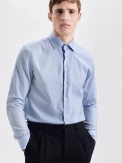 Seidensticker Herren Business Hemd - Slim Fit in hellblau