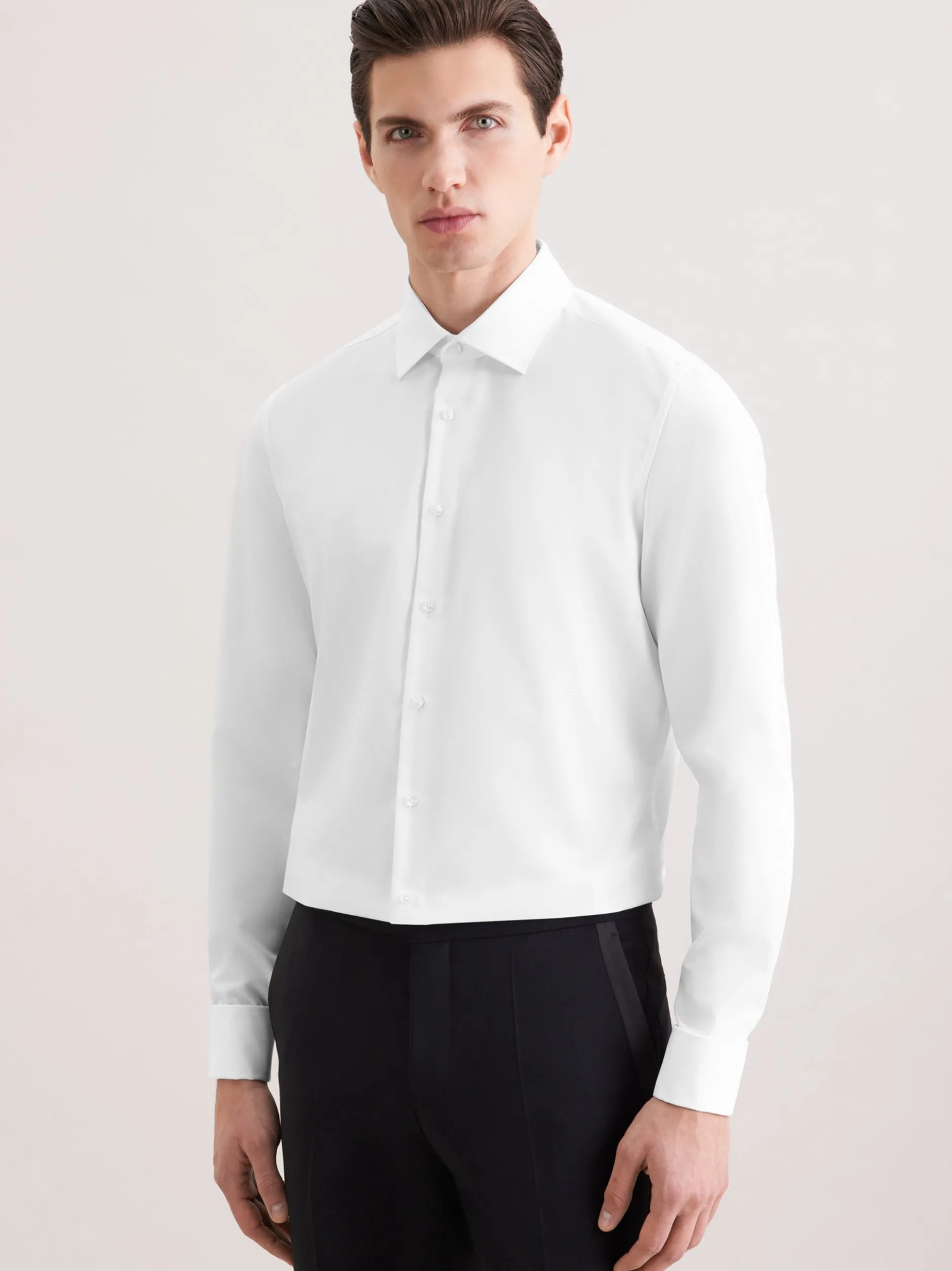 Seidensticker Herren Business Hemd - Shaped Fit in weiß