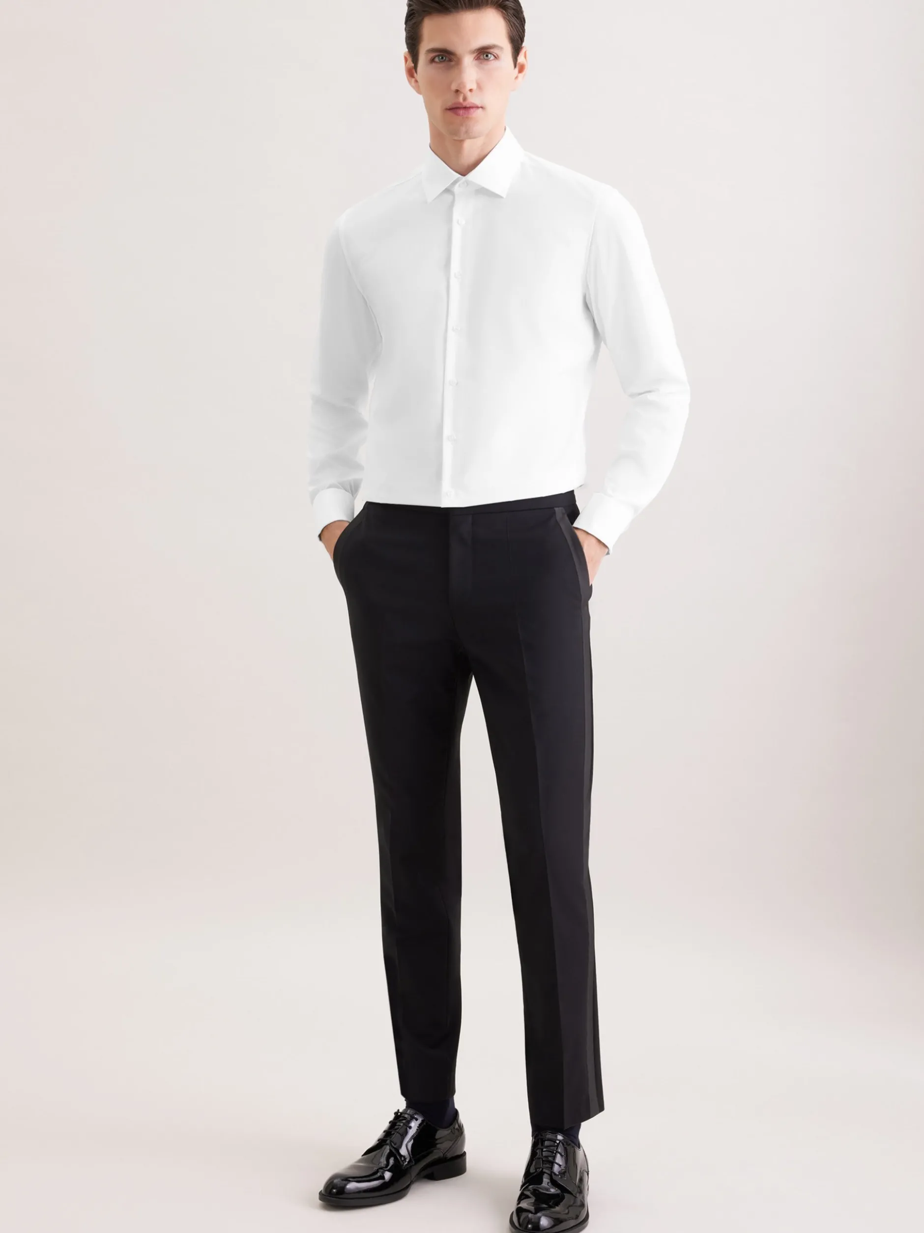 Seidensticker Herren Business Hemd - Shaped Fit in weiß