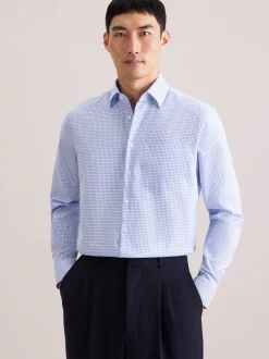 Seidensticker Herren Business Hemd - Regular Fit in blau