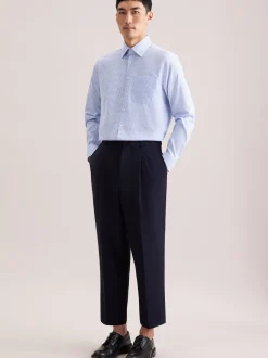 Seidensticker Herren Business Hemd - Regular Fit in blau