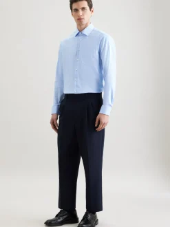 Seidensticker Herren Business Hemd - Regular Fit in blau