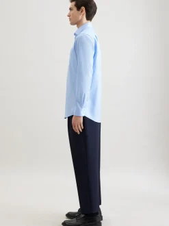 Seidensticker Herren Business Hemd - Regular Fit in blau