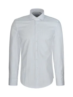 Seidensticker Herren Business Hemd - Slim Fit in silber weiß