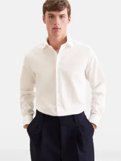 Seidensticker Herren Business Hemd - Shaped Fit in ecru