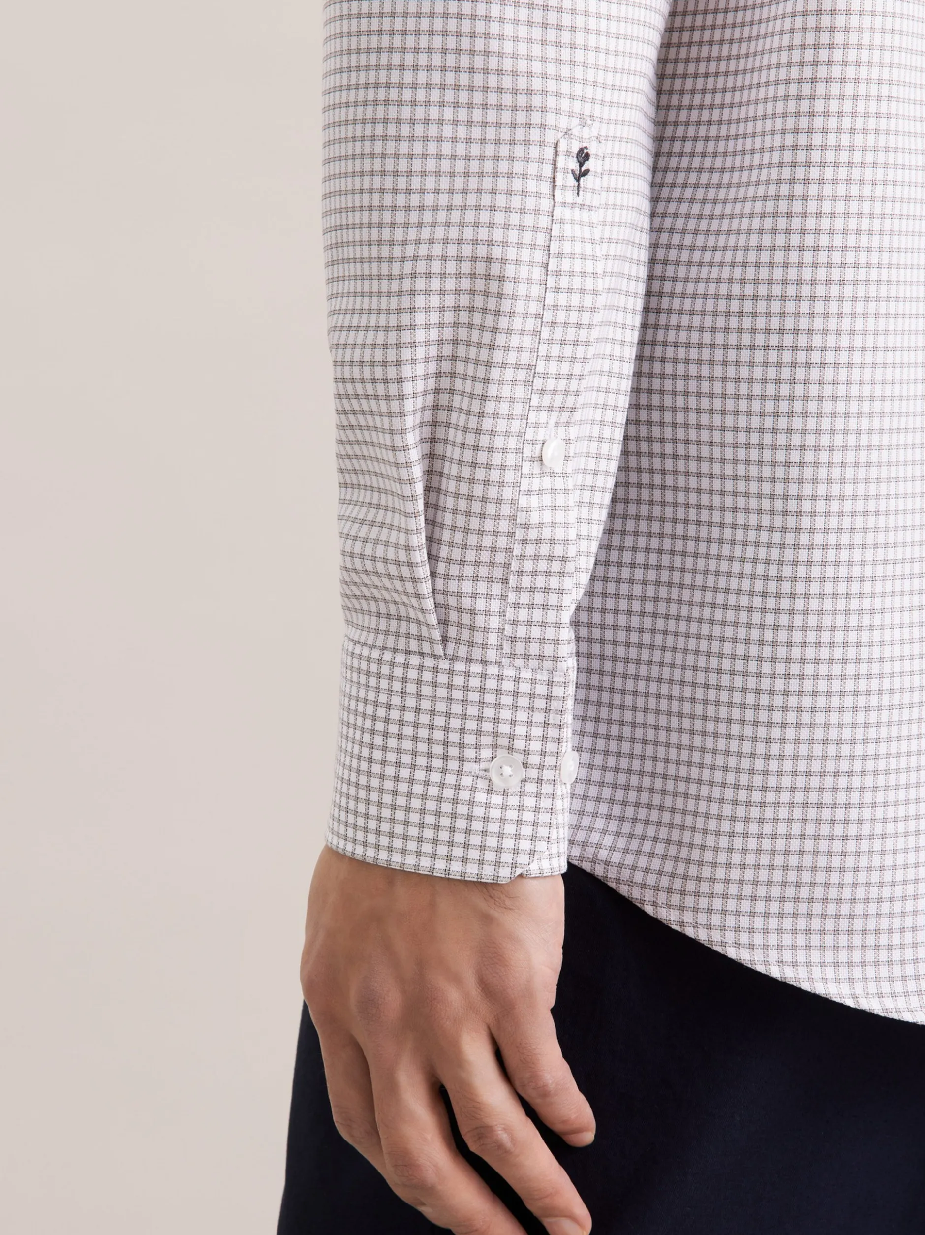Seidensticker Herren Business Hemd - Comfort Fit in beige