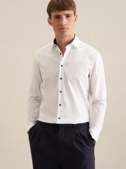 Seidensticker Herren Business Hemd - Shaped Fit in weiß