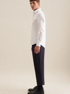 Seidensticker Herren Business Hemd - Shaped Fit in weiß