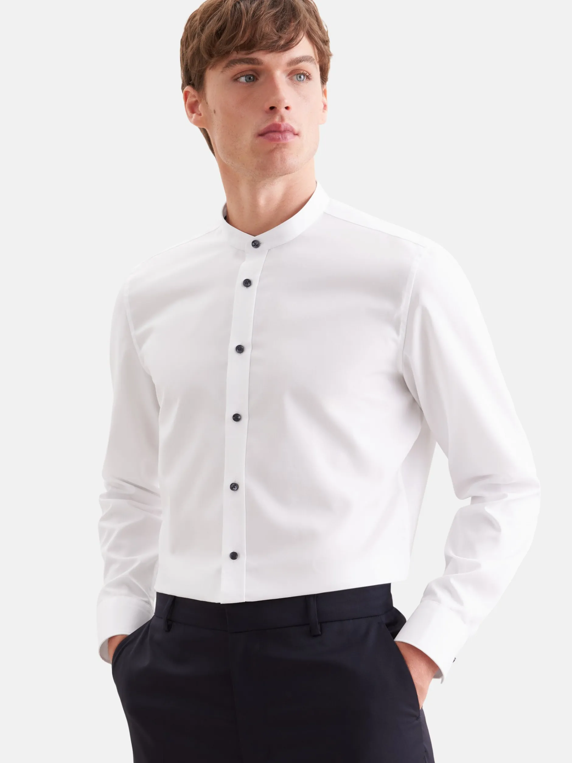 Seidensticker Herren Business Hemd - Slim Fit in weiß
