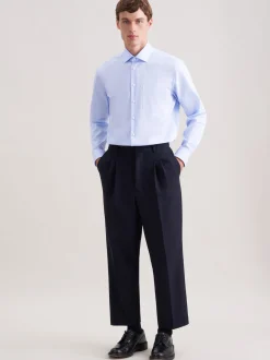 Seidensticker Herren Business Hemd - Regular Fit in blau