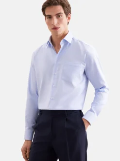 Seidensticker Herren Business Hemd - Comfort Fit in hellblau