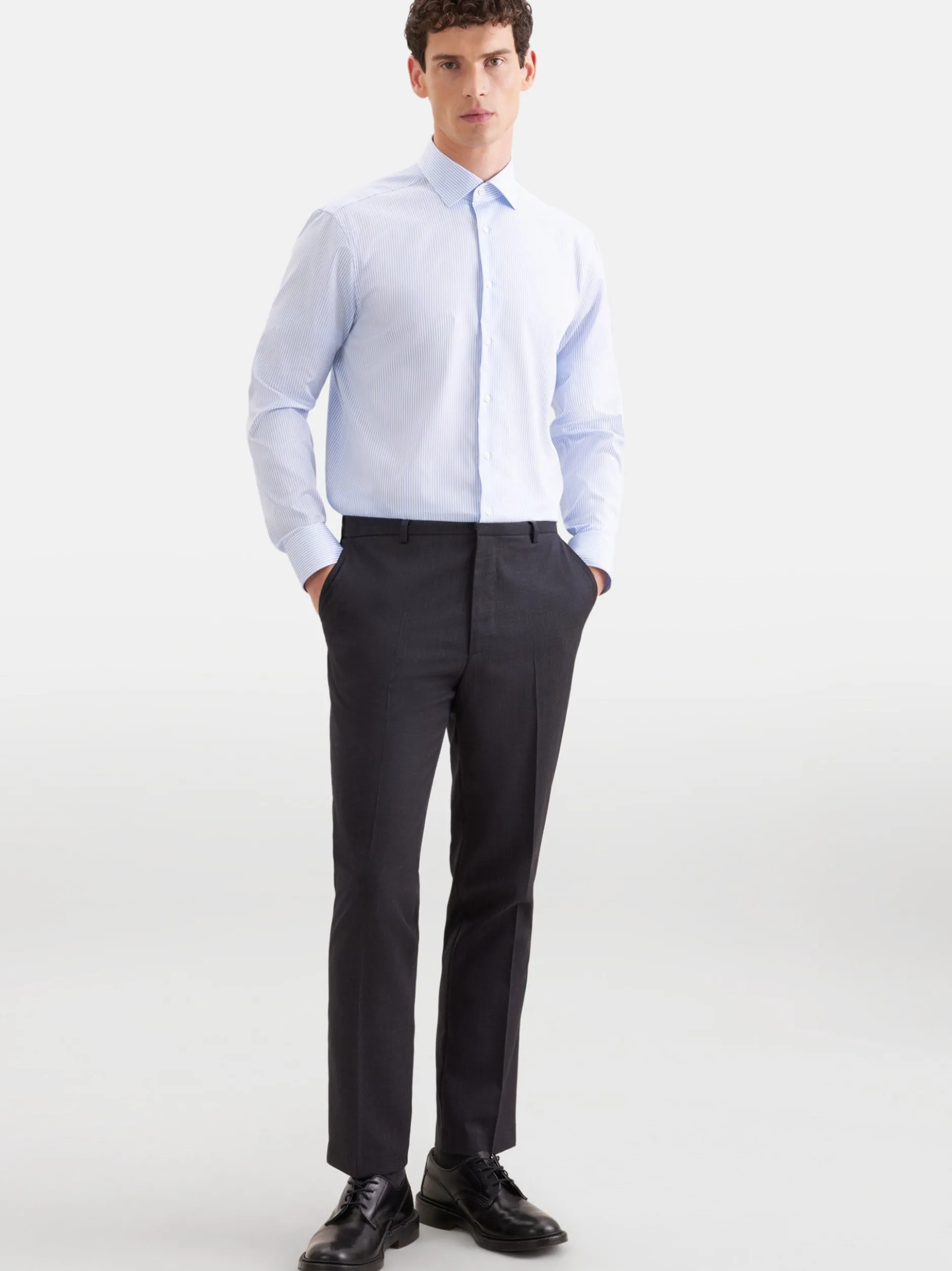 Seidensticker Herren Business Hemd - Regular Fit in hellblau