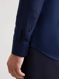 Seidensticker Herren Business Hemd - Shaped Fit in marine