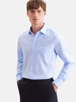 Seidensticker Herren Business Hemd - Regular Fit in blau