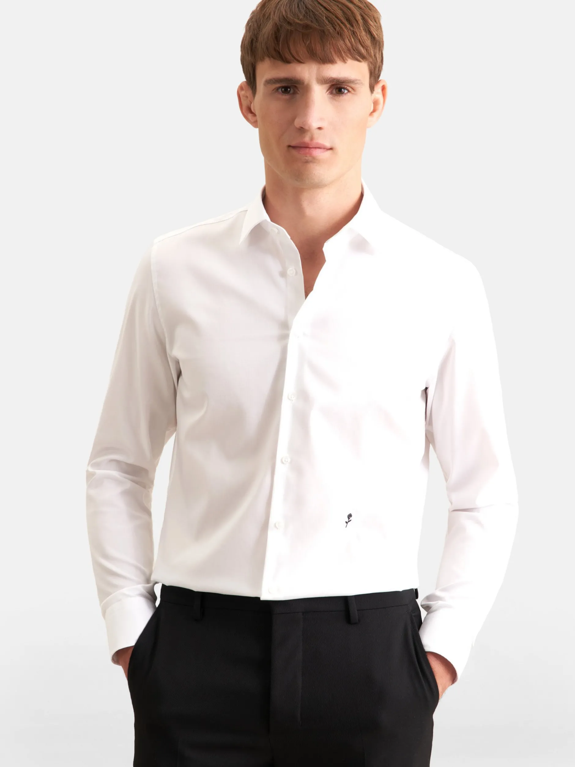 Seidensticker Herren Business Hemd - Shaped Fit in weiß