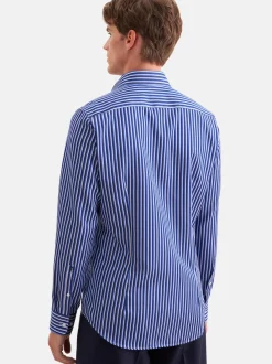 Seidensticker Herren Business Hemd - Slim Fit in blau