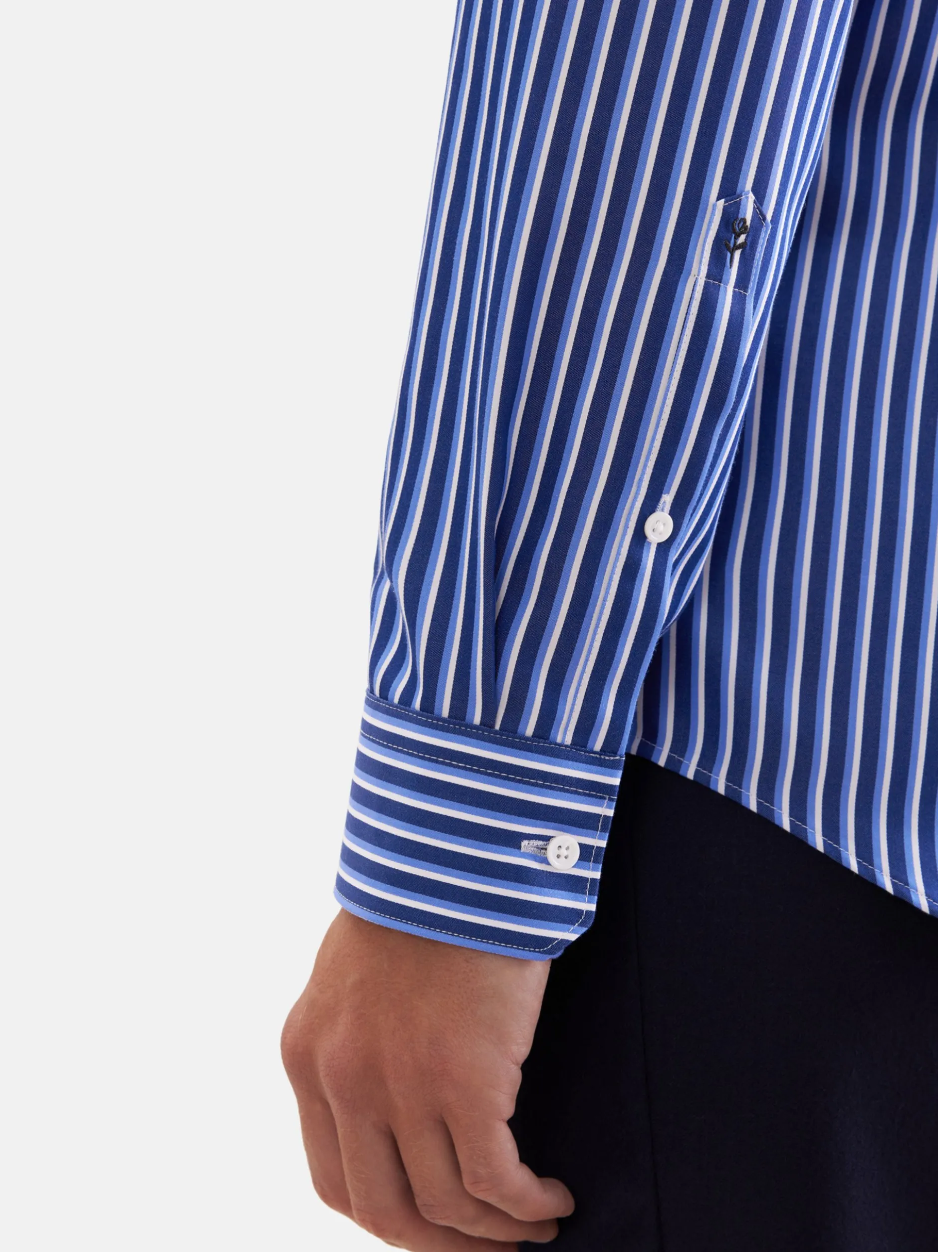 Seidensticker Herren Business Hemd - Slim Fit in blau