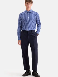 Seidensticker Herren Business Hemd - Slim Fit in blau