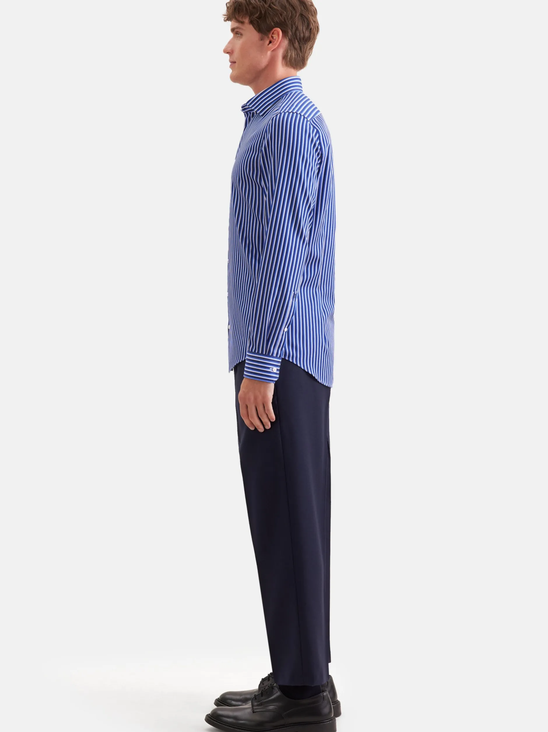 Seidensticker Herren Business Hemd - Slim Fit in blau