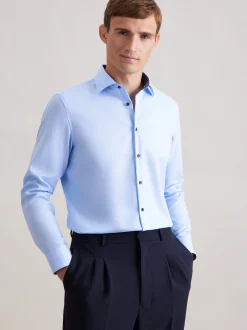 Seidensticker Herren Business Hemd - Shaped Fit in hellblau