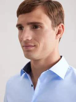 Seidensticker Herren Business Hemd - Shaped Fit in hellblau
