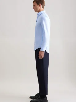 Seidensticker Herren Business Hemd - Shaped Fit in hellblau