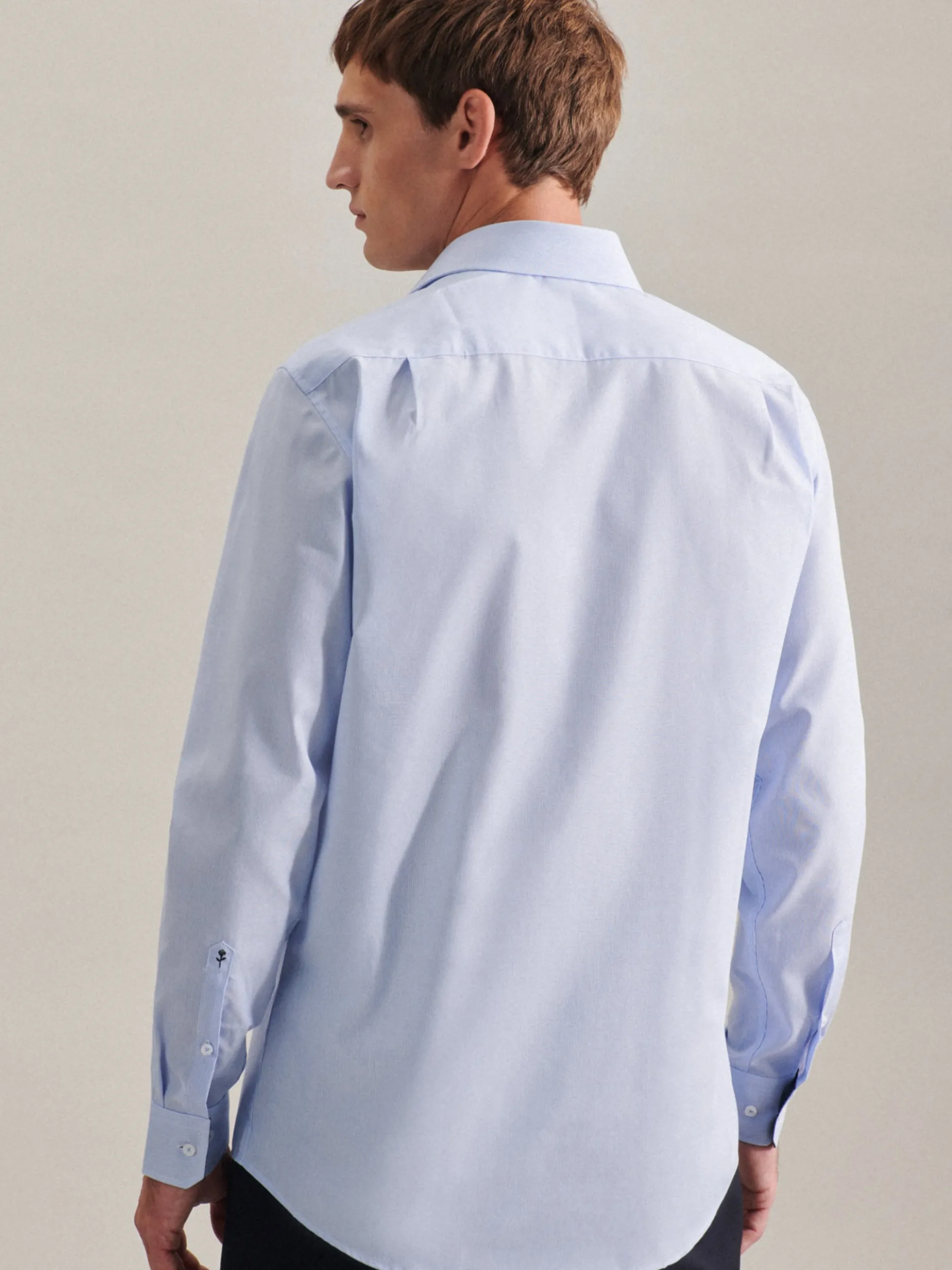 Seidensticker Herren Business Hemd - Regular Fit in hellblau