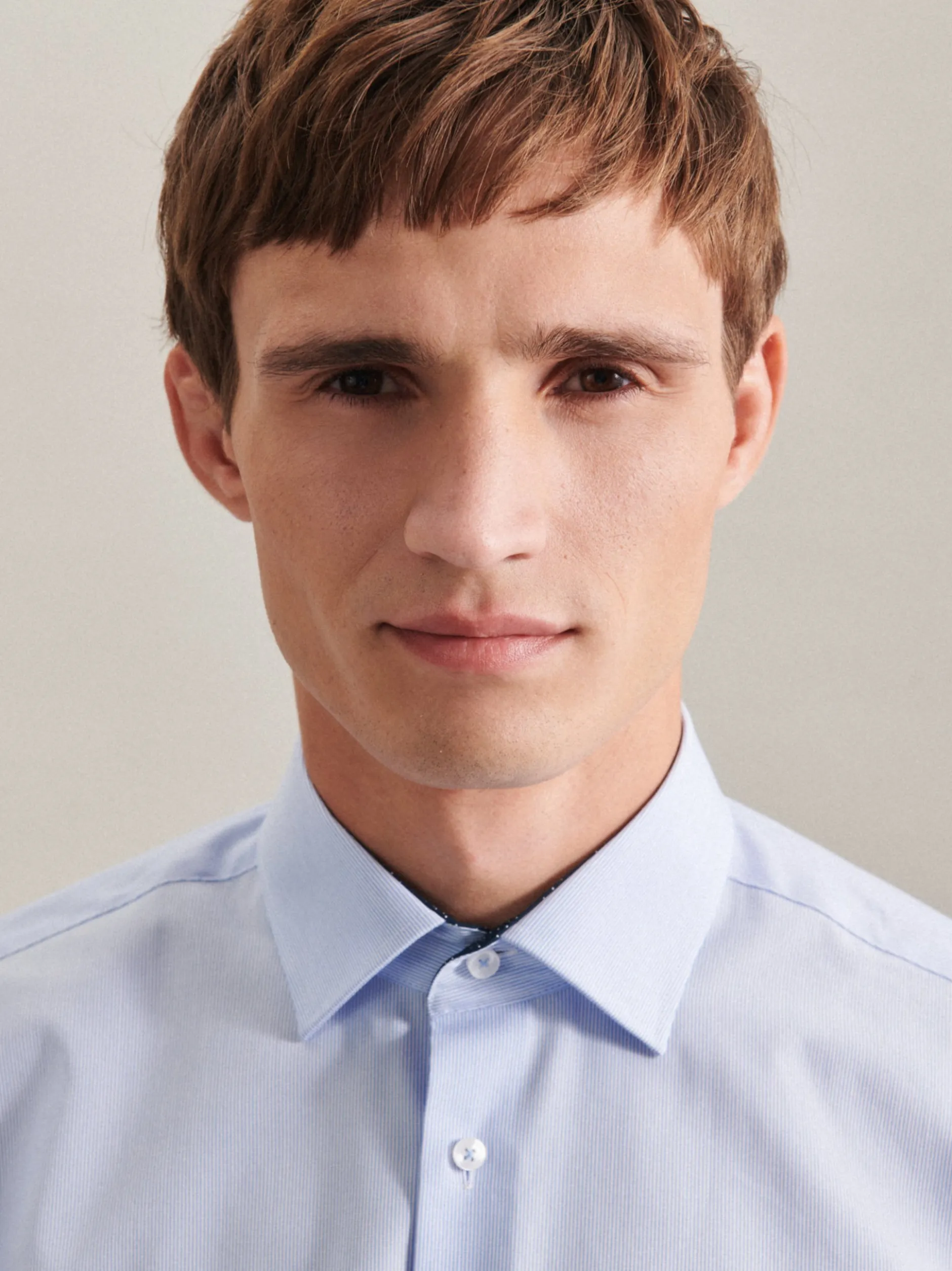 Seidensticker Herren Business Hemd - Regular Fit in hellblau