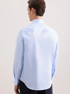 Seidensticker Herren Business Hemd - Straight Fit in hellblau