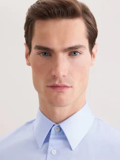 Seidensticker Herren Business Hemd - Straight Fit in hellblau