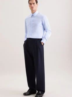 Seidensticker Herren Business Hemd - Straight Fit in hellblau