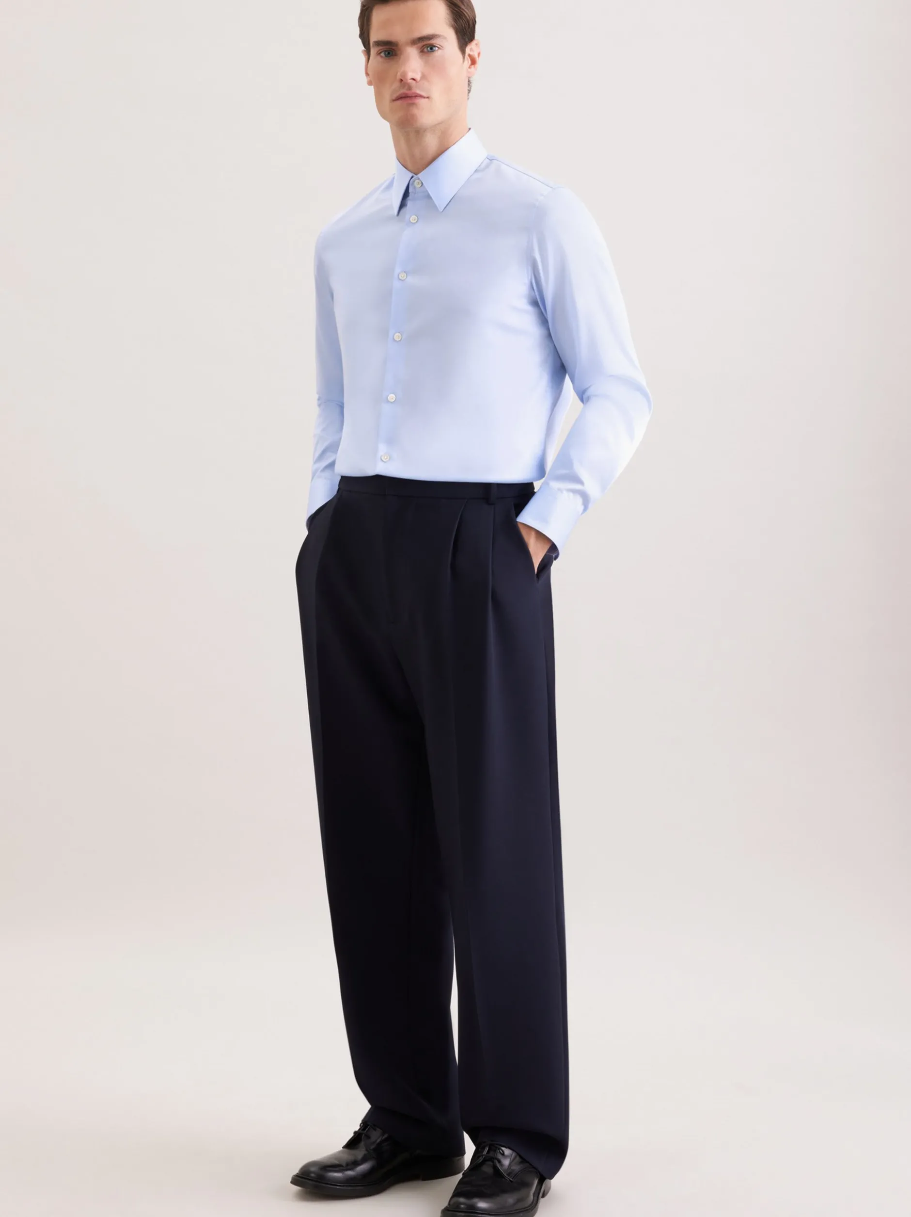 Seidensticker Herren Business Hemd - Straight Fit in hellblau