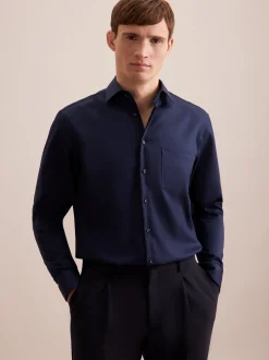 Seidensticker Herren Business Hemd - Regular Fit in blau