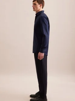 Seidensticker Herren Business Hemd - Regular Fit in blau
