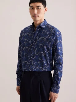 Seidensticker Herren Business Hemd - Regular Fit in blau