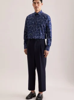 Seidensticker Herren Business Hemd - Regular Fit in blau