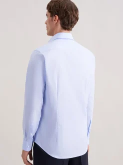Seidensticker Herren Business Hemd - Slim Fit in blau
