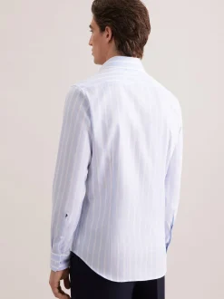 Seidensticker Herren Business Hemd - Slim Fit in blau