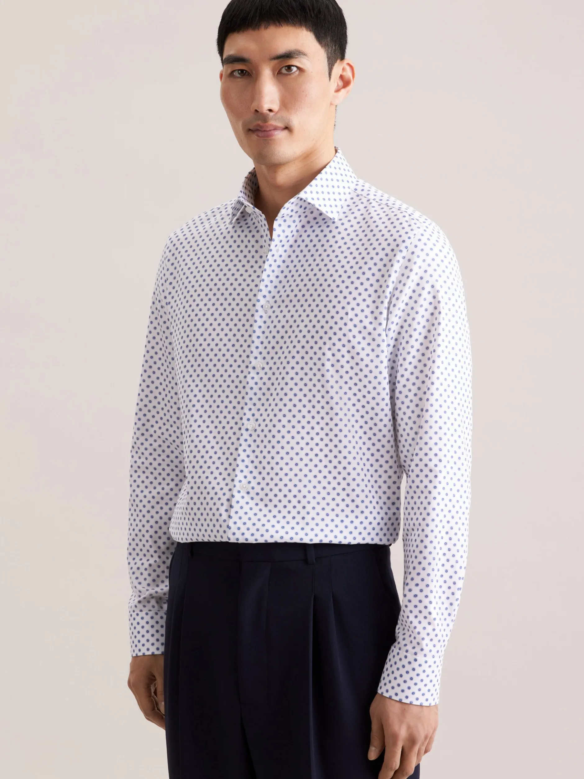 Seidensticker Herren Business Hemd - Shaped Fit in weiß
