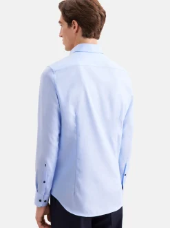 Seidensticker Herren Business Hemd - Slim Fit in blau