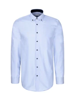 Seidensticker Herren Business Hemd - Slim Fit in blau