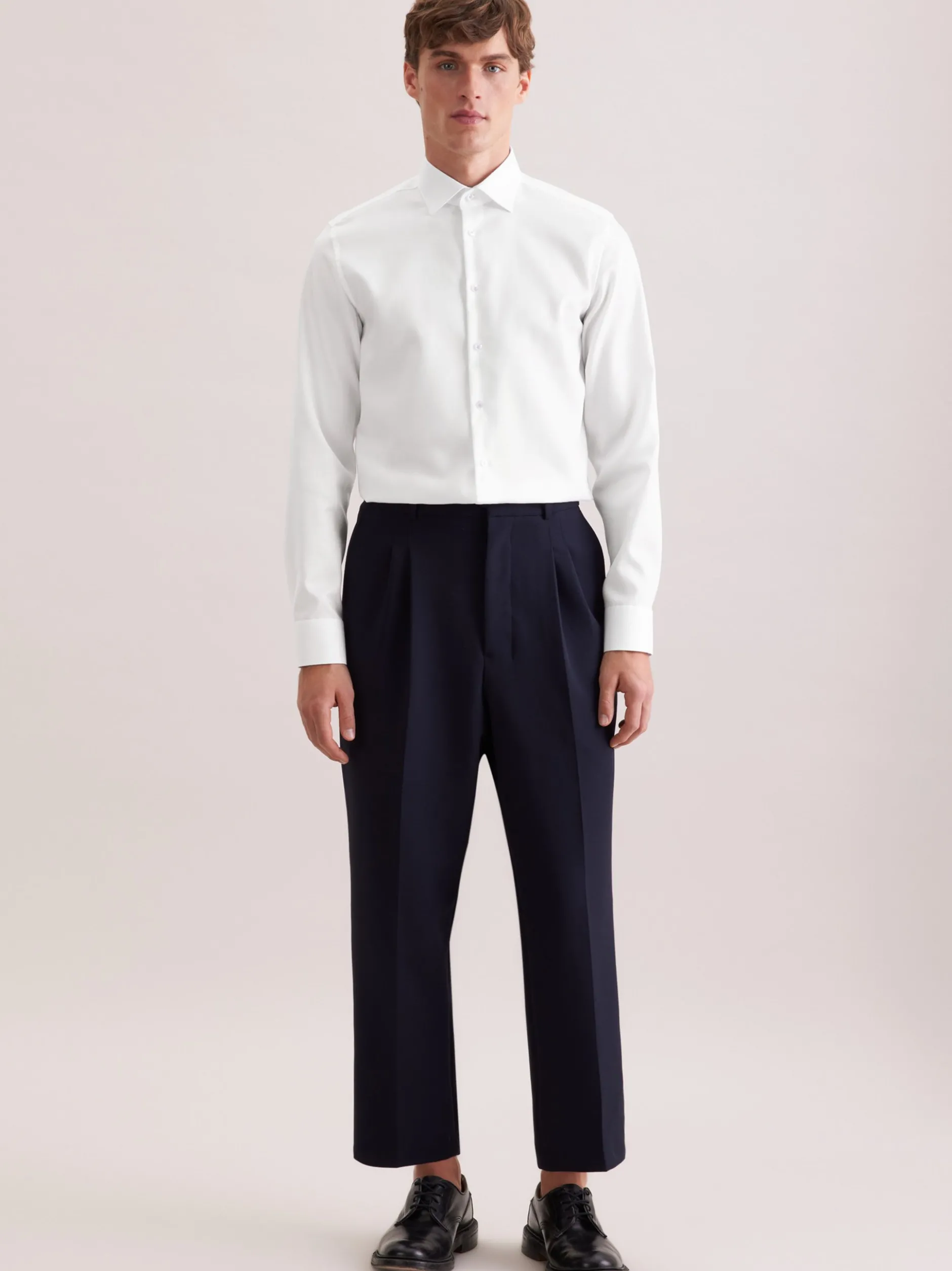Seidensticker Herren Business Hemd - Shaped Fit in weiß