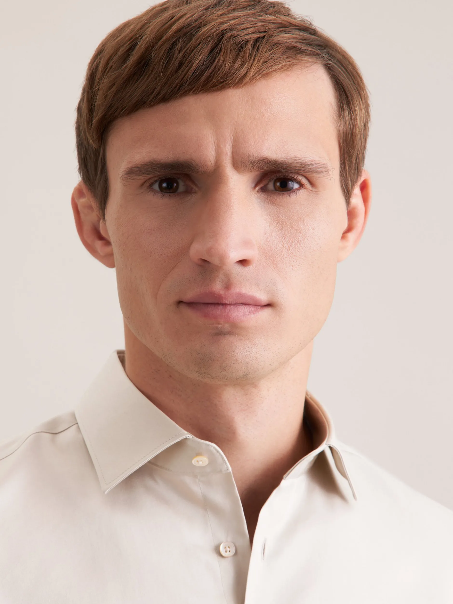 Seidensticker Herren Business Hemd - Slim Fit in beige