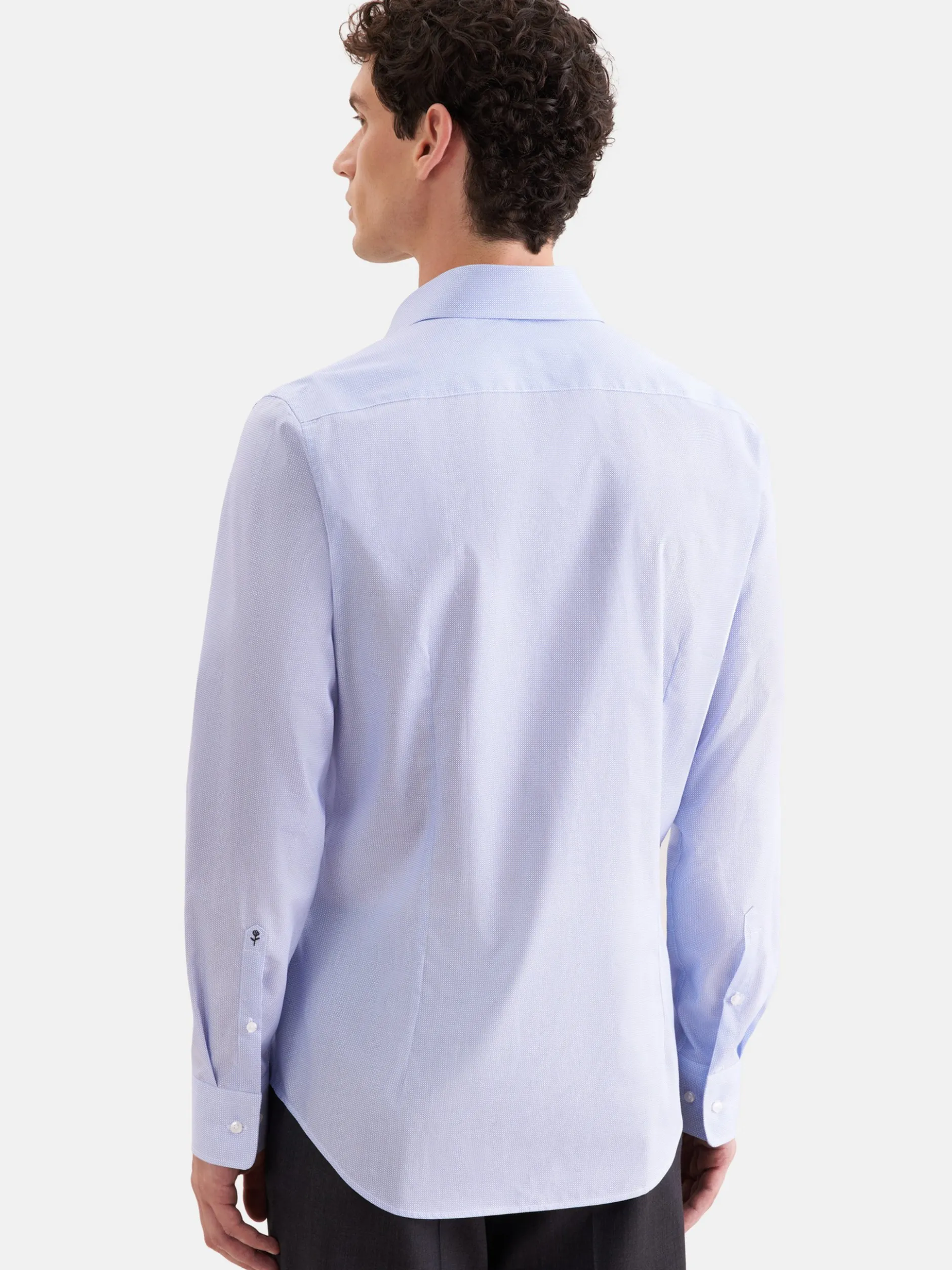 Seidensticker Herren Business Hemd - Shaped Fit in blau